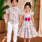 (SCC012)Charming Botanical Floral Sibling Matching Set