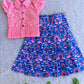 (SCC013) Whimsical Rainbow and Cloud Print Matching Sibling Set