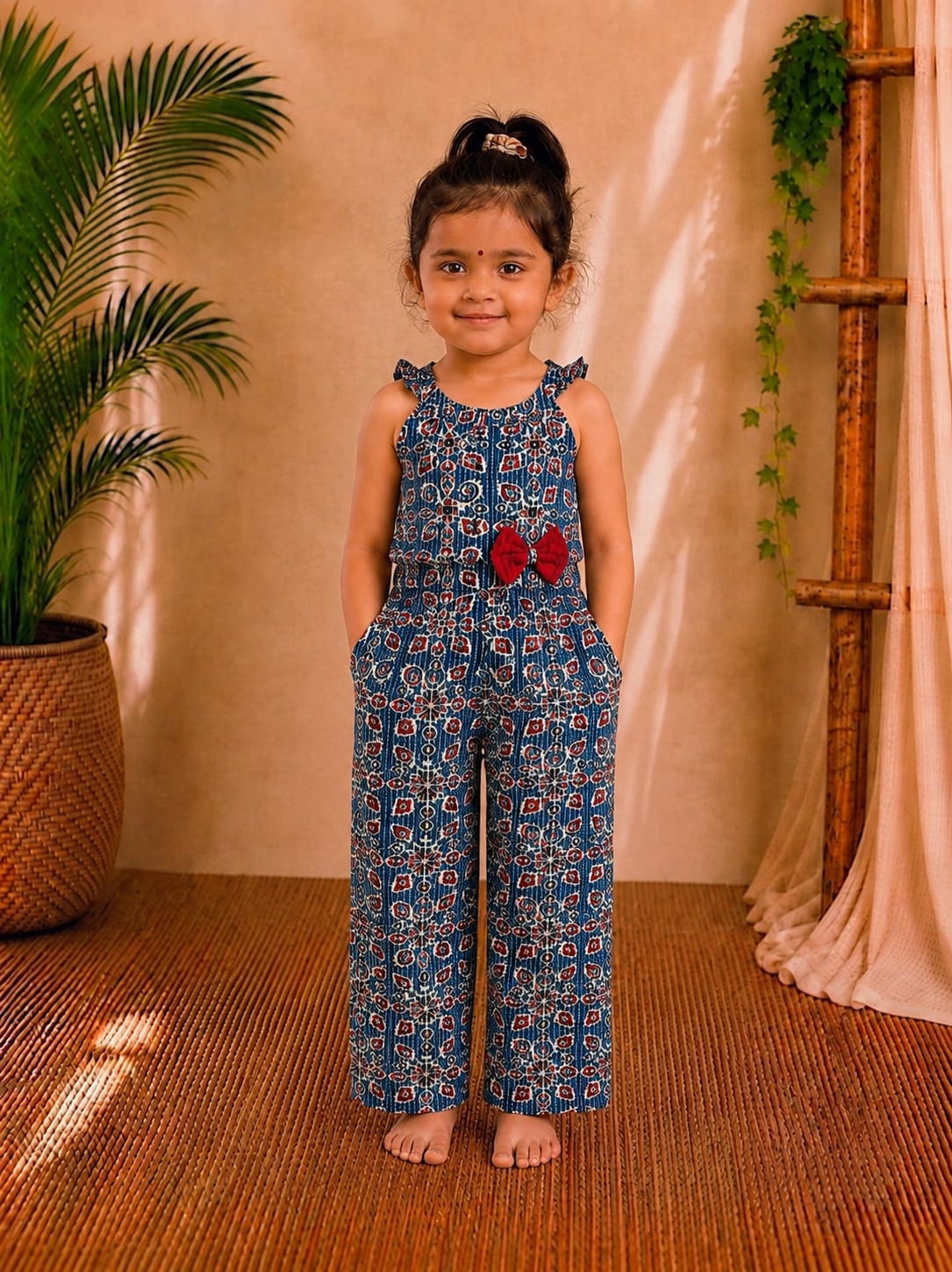 (CTP001) Girls Cotton Co-ord Set Top & Pant set.
