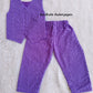 (CTP004) Purple Chikankari Style Co-ord Top and Pant