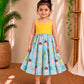 (CF016) Playful Ice Cream and Donut Print Casual Frock