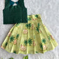 (CTS031) Classic Green & Pastel Yellow Divine-Themed Ethnic Set