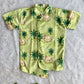 (SCC014)Matching Green Cow & Palm Motif Ethnic Wear Set for Siblings