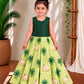 (CTS031) Classic Green & Pastel Yellow Divine-Themed Ethnic Set